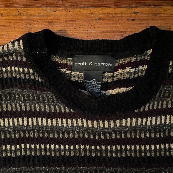 Patterned Croft&Barrow Knit Sweater - Picture 2 of 3